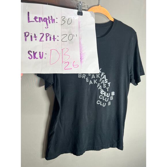 Mondo Tees Breakfast Club Limited Edition Print 1980s Y2K Casual Sz Large - Picture 5 of 8